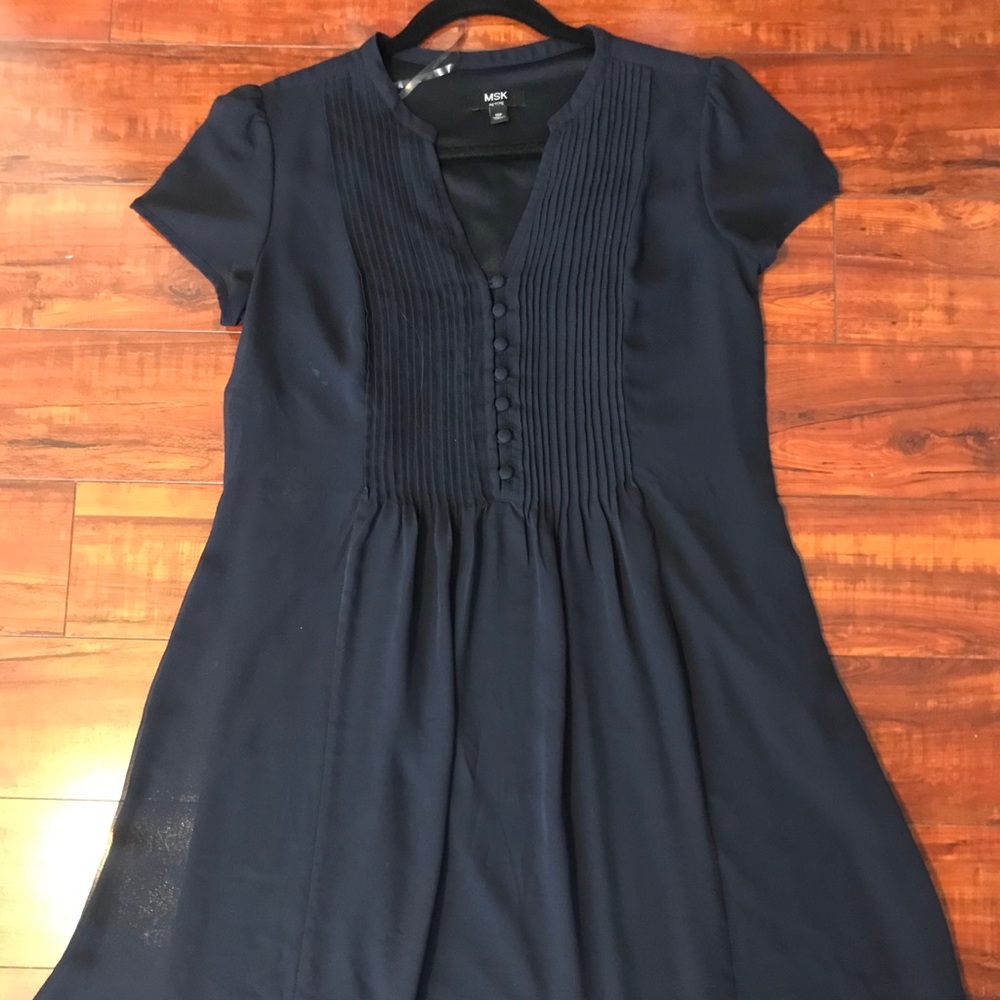 MSK Peasant button dress - Petite Size 10